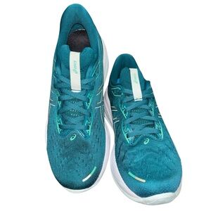 ASICS Women's Gel-Cumulus  Athletic Shoes Teal/Pale Mint W/Currex Runpro Insoles